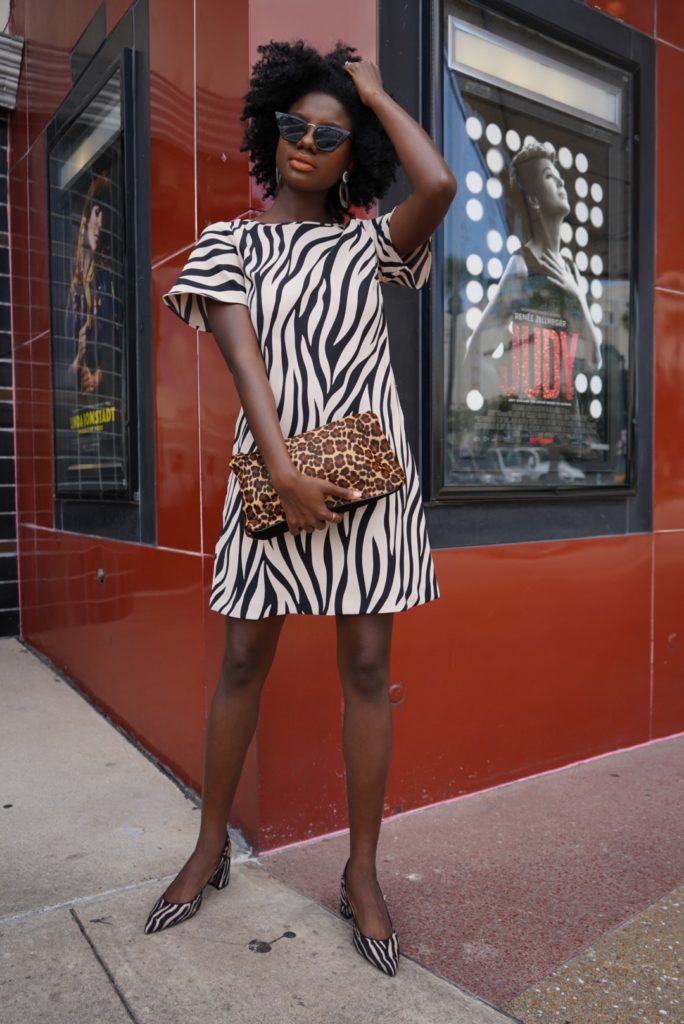 fall trends, zebra print, ann taylor, river oaks shopping center, black bloggers, natural hair, high fashion natural hair, houston blogger, Authentically B, Color Bee, Brandy Gueary, 4b natural have, 4c natural hair